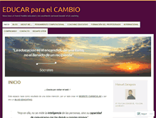 Tablet Screenshot of educarparaelcambio.com